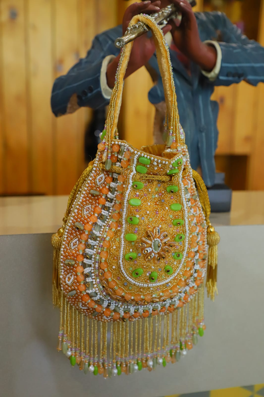 Stone Studded Radiance Clutch