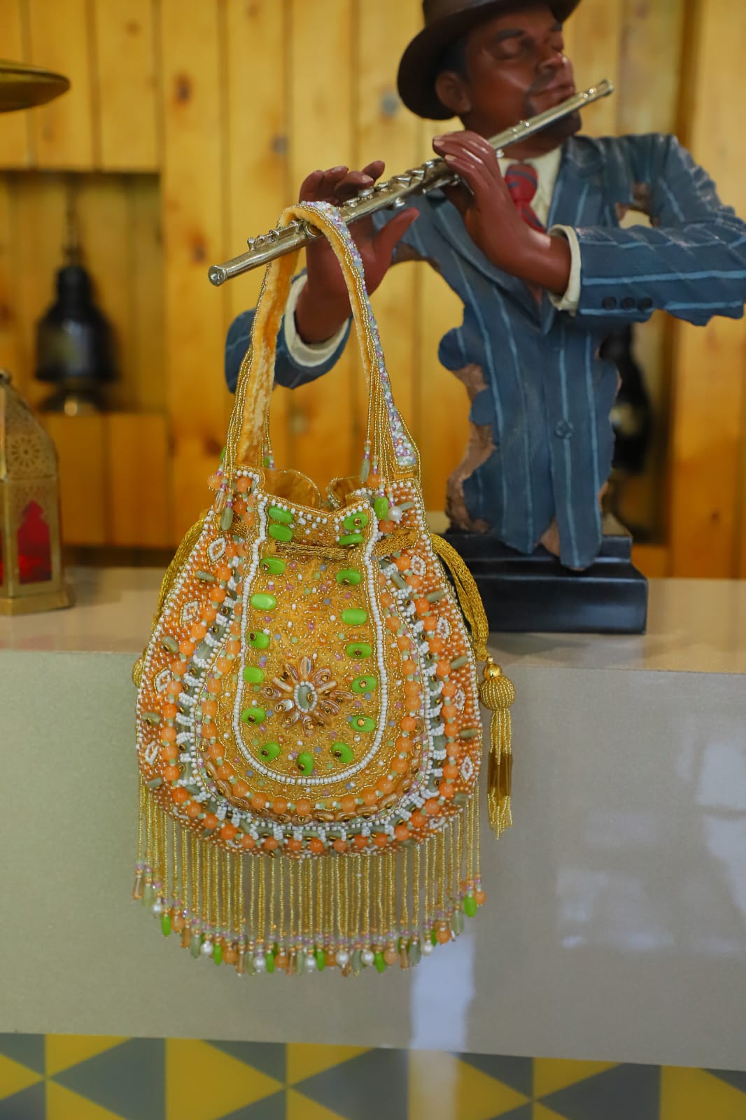 Stone Studded Radiance Clutch