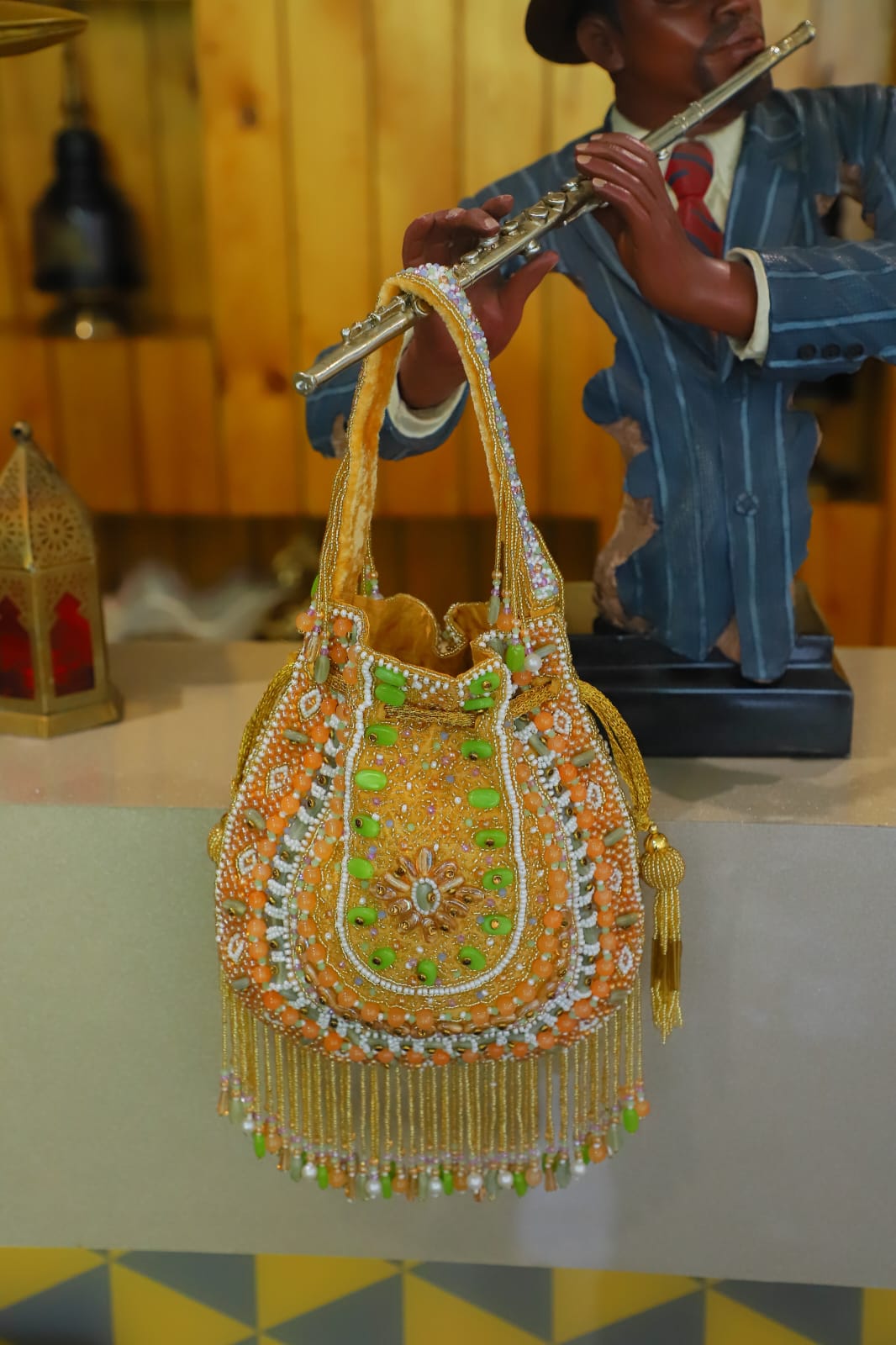 Stone Studded Radiance Clutch
