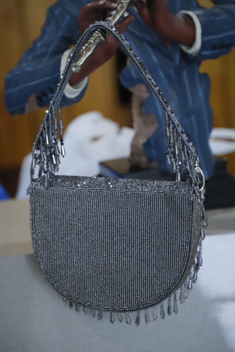 Grey Crystal Elegance Clutch