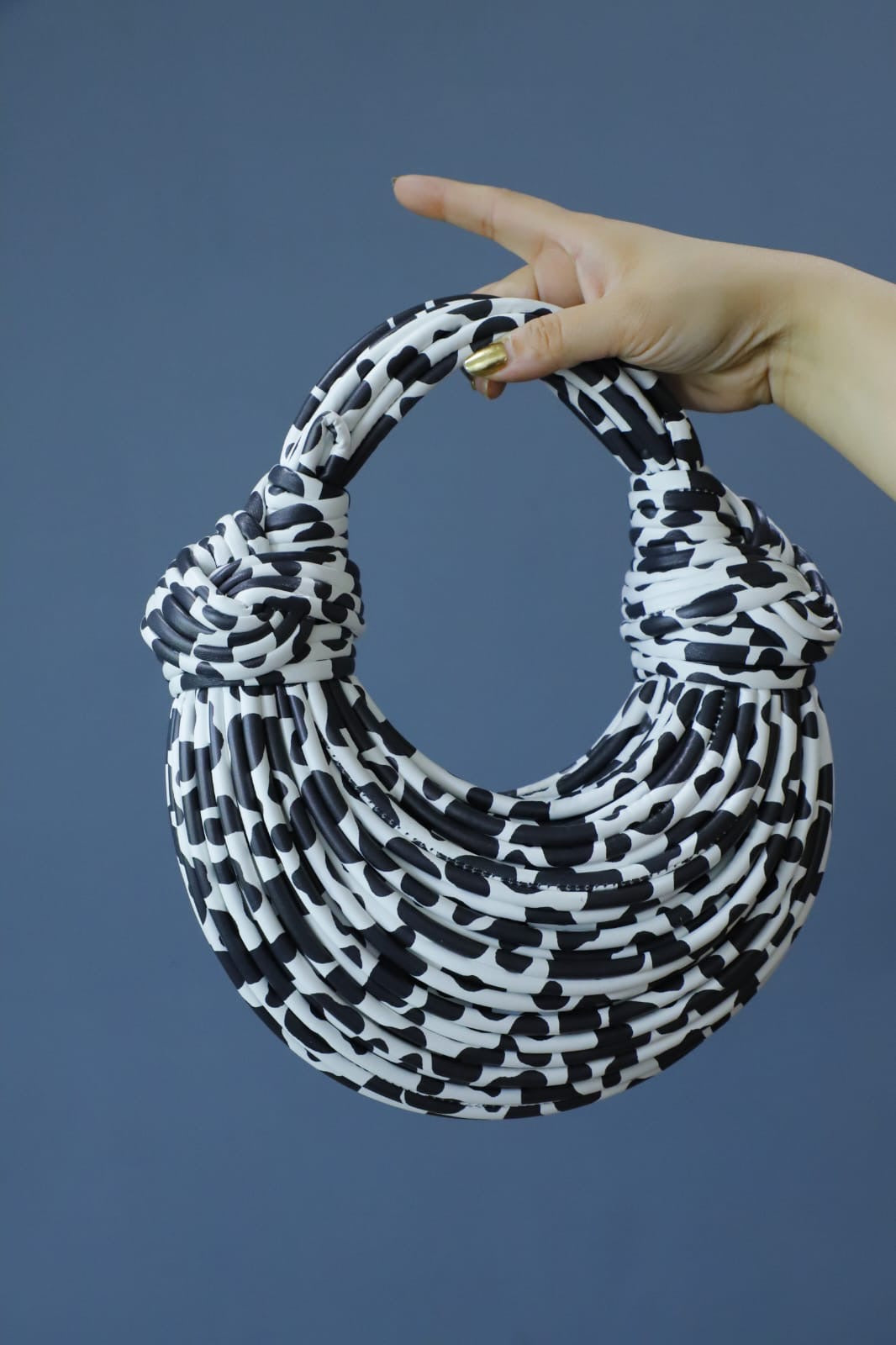 Printed clutch bag