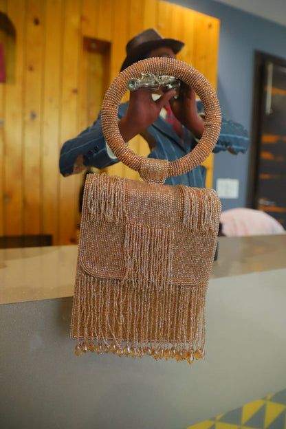 The Peach Cutdaana Clutch Bag