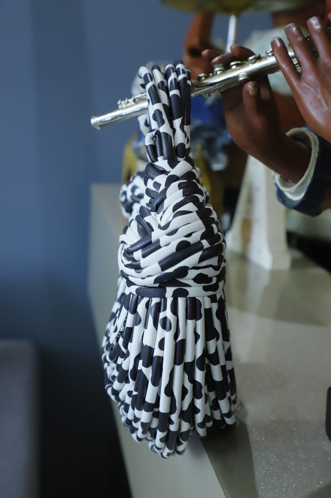 Printed clutch bag