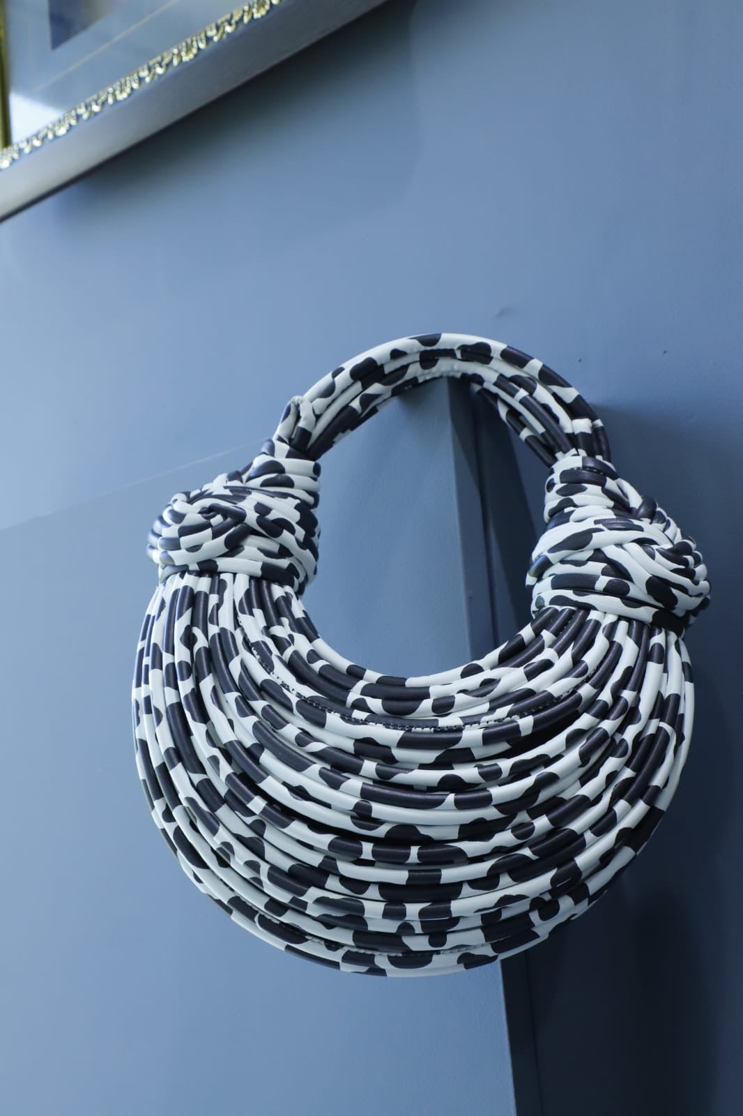 Printed clutch bag