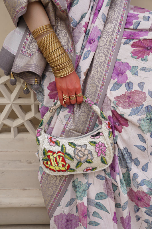 Multi-Beaded Clutch Bag