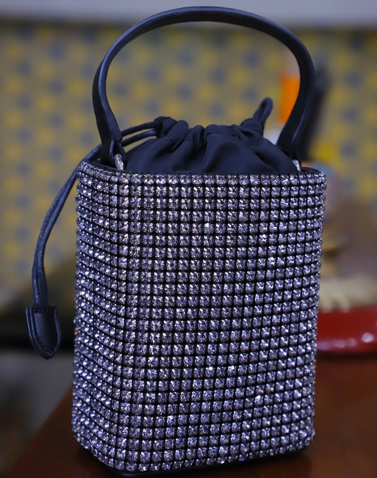 Swarovski-Studded bucket bag