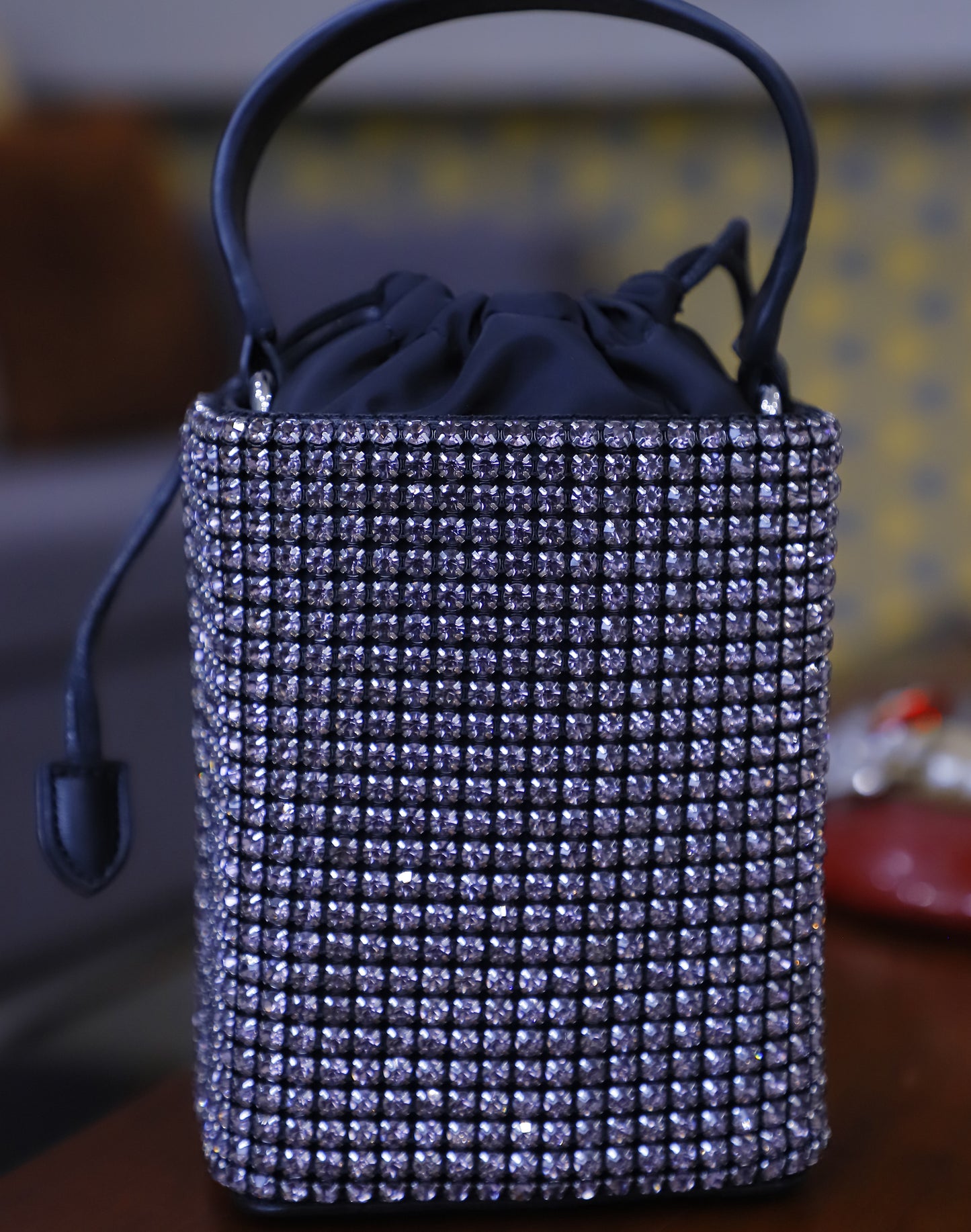 Swarovski-Studded bucket bag