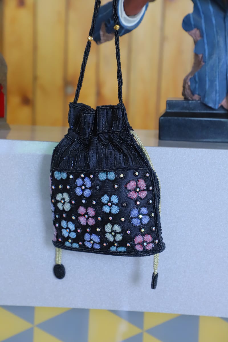 The Multi-Beaded Flower Potli Bag