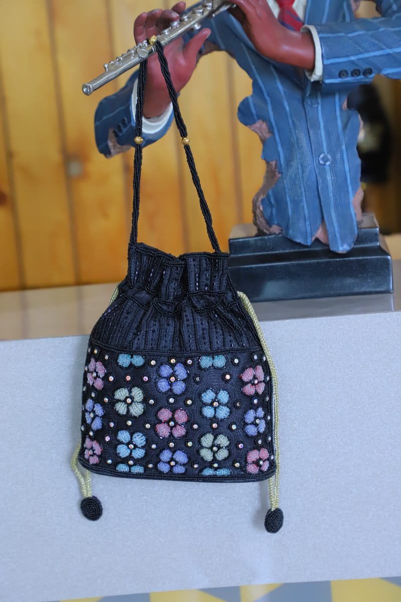 The Multi-Beaded Flower Potli Bag