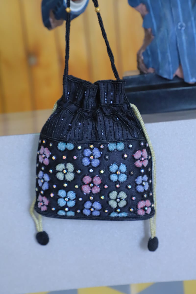 The Multi-Beaded Flower Potli Bag