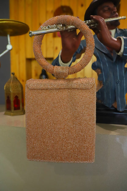 The Peach Cutdaana Clutch Bag