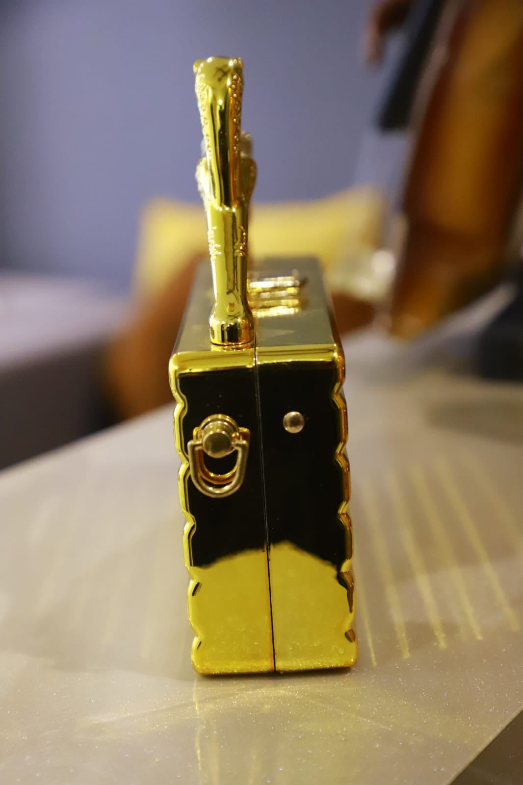 Golden metal clutch