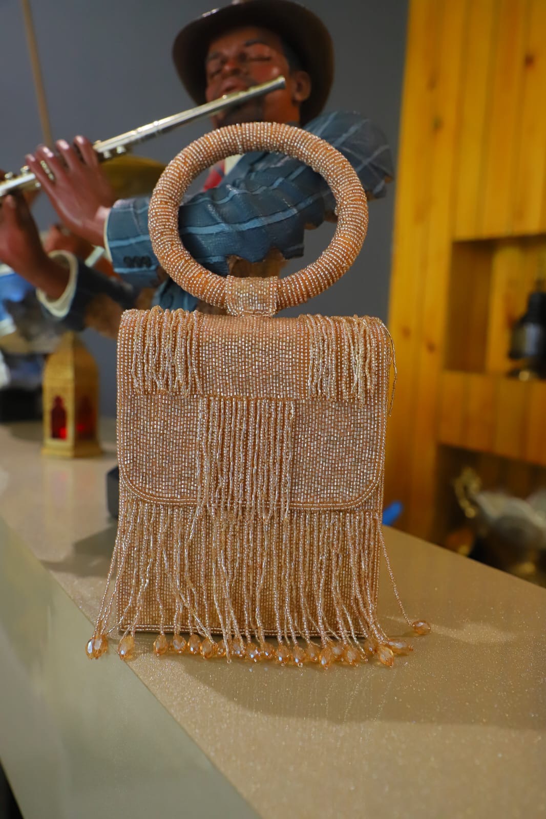 The Peach Cutdaana Clutch Bag