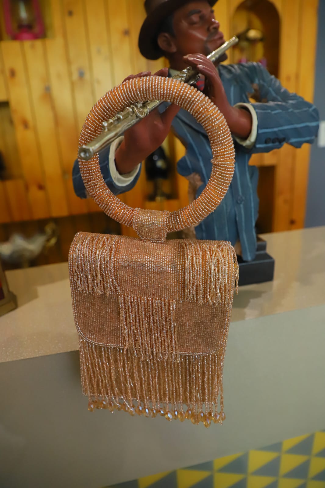 The Peach Cutdaana Clutch Bag