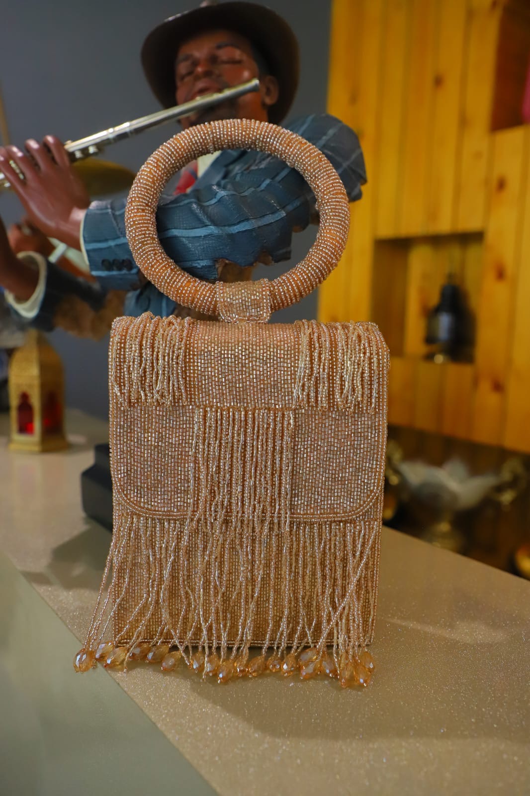 The Peach Cutdaana Clutch Bag
